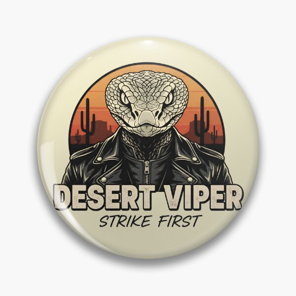 Item preview, Desert Viper in Leather Biker Jacket | Strike First Snake Art designed and sold by Imaginationbeyond.