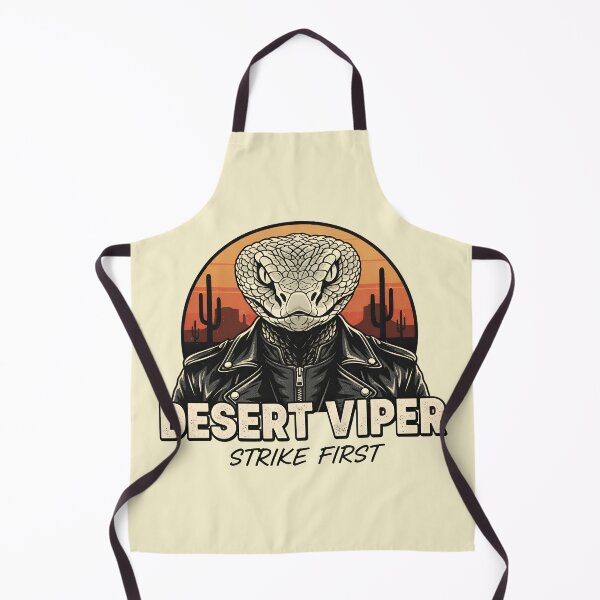 Item preview, Desert Viper in Leather Biker Jacket | Strike First Snake Art designed and sold by Imaginationbeyond.