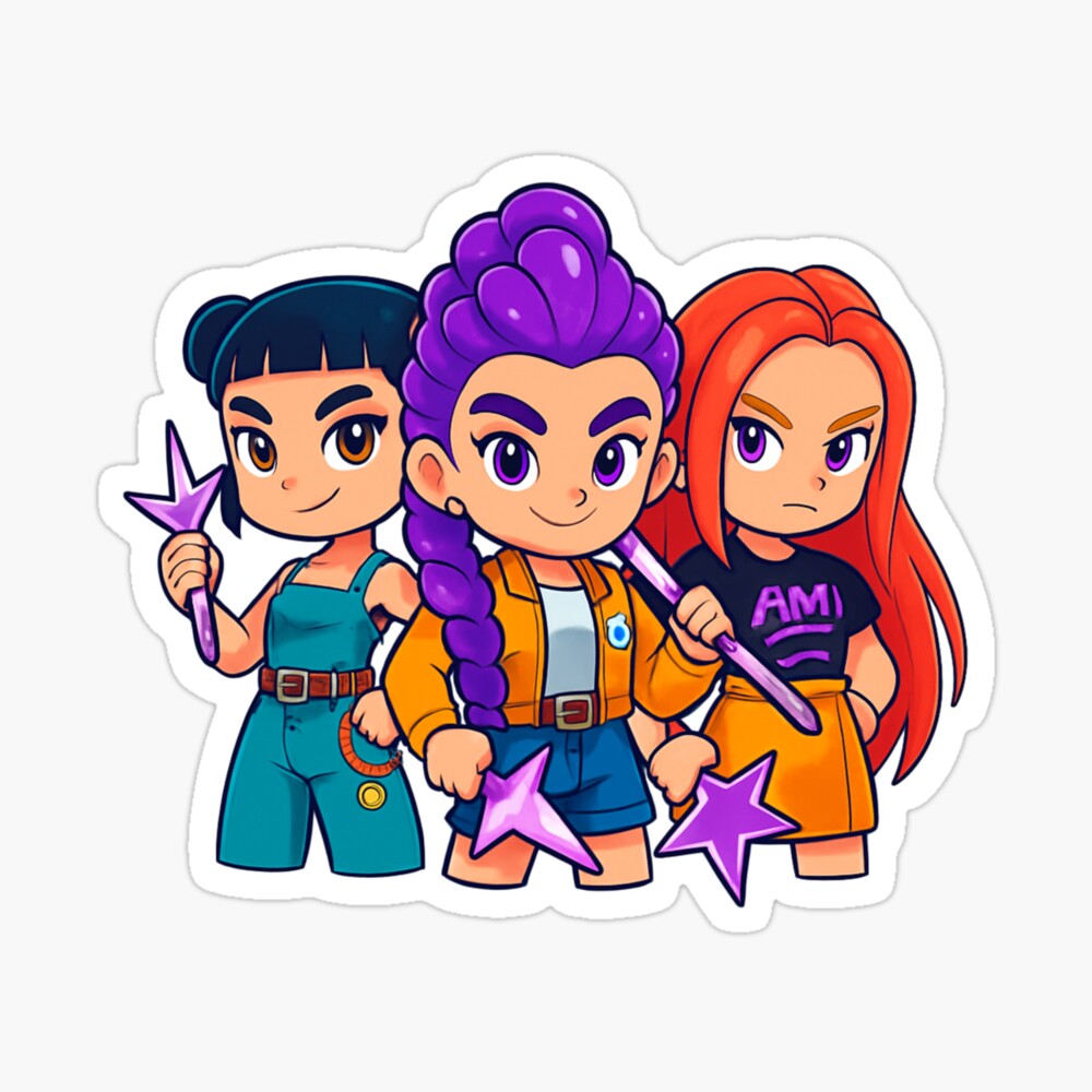 Kpop Demon Hunters Trio Power Stance Poster