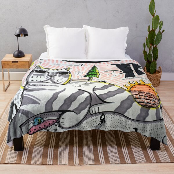 Item preview, Cat Landscape Under the Sun and Moon by David King (dk_2025sept15a) designed and sold by ArtistDavidKing.