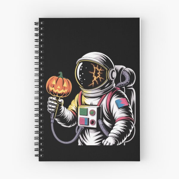 Item preview, Astronaut Rapper Pumpkin Mic – Halloween Neon Hip-Hop Space Design designed and sold by ColorSplash123.