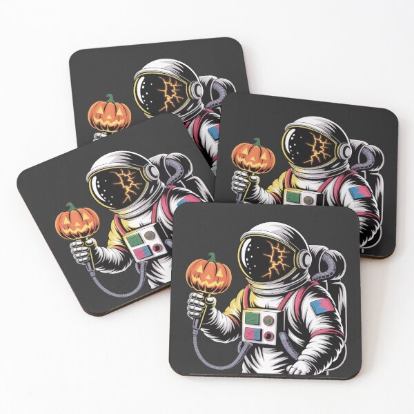 Item preview, Astronaut Rapper Pumpkin Mic – Halloween Neon Hip-Hop Space Design designed and sold by ColorSplash123.