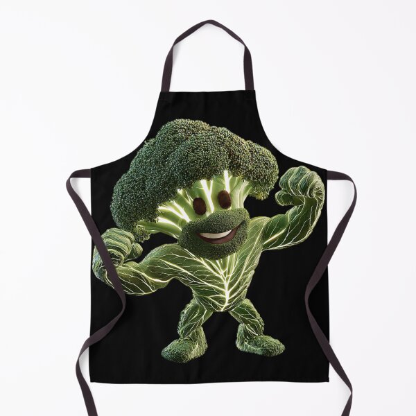 Item preview, healthyfood strong broccoli with beard designed and sold by CrunchyGoats.