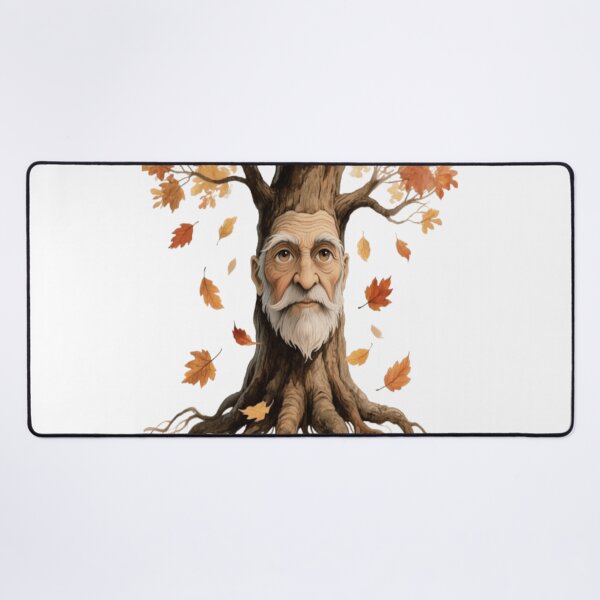 Item preview, Mystical Autumn Tree Sticker – Fantasy Face, Nature Roots, Fall Art designed and sold by Chic Artistry.