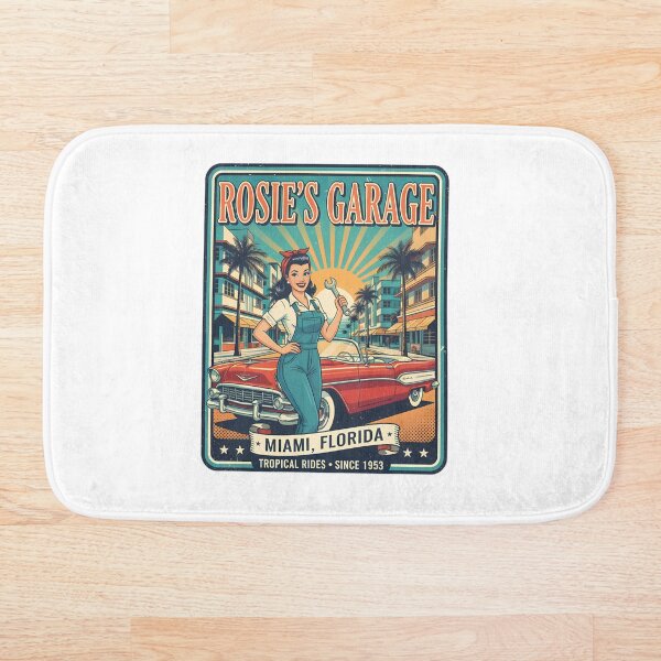 Item preview, Rosie's Garage - Miami, Florida - Tropical Rides Since 1953 designed and sold by RedDelaney.
