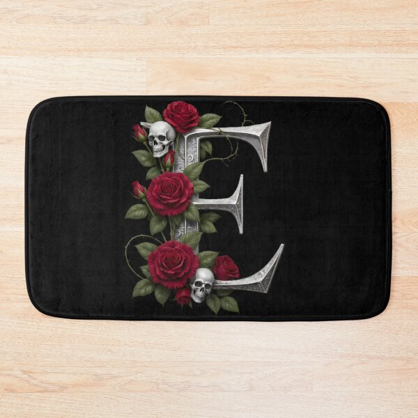 Item preview, E, Ornate Skull Halloween Letters, Gothic Font, Halloween Alphabet Print, Spooky Letters for Hoodie & Merch designed and sold by TheGaliyaStudio.