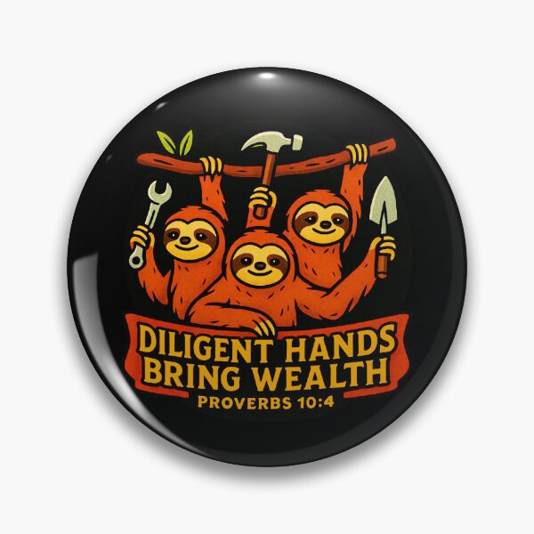 Item preview, Proverbs 10:4 Diligent Hands Bring Wealth designed and sold by plushism.
