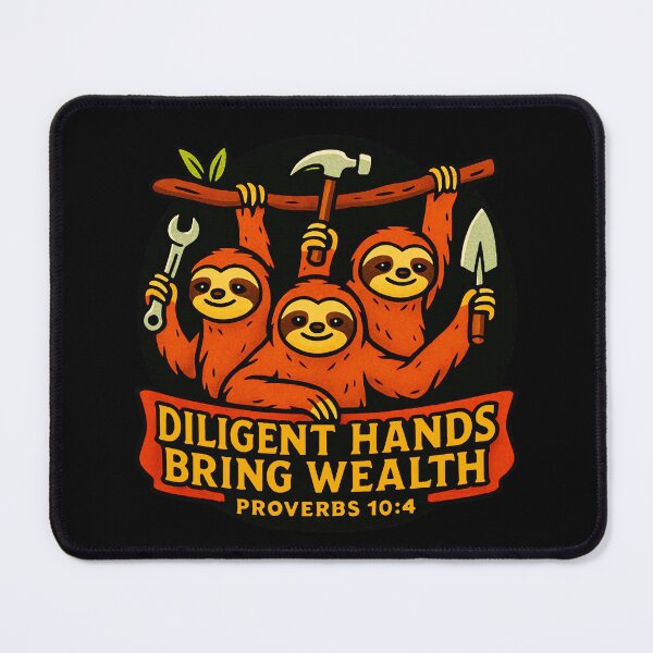 Item preview, Proverbs 10:4 Diligent Hands Bring Wealth designed and sold by plushism.