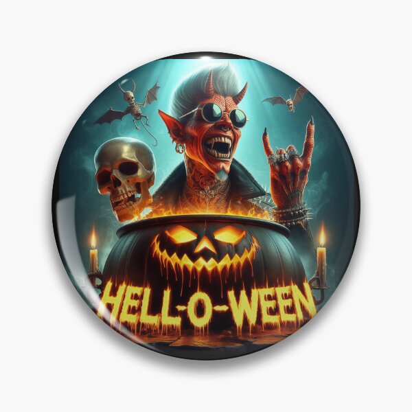 Item preview, Infernal Demon Rock Pumpkin Cauldron designed and sold by Voodoo Store Paranormal Collections.