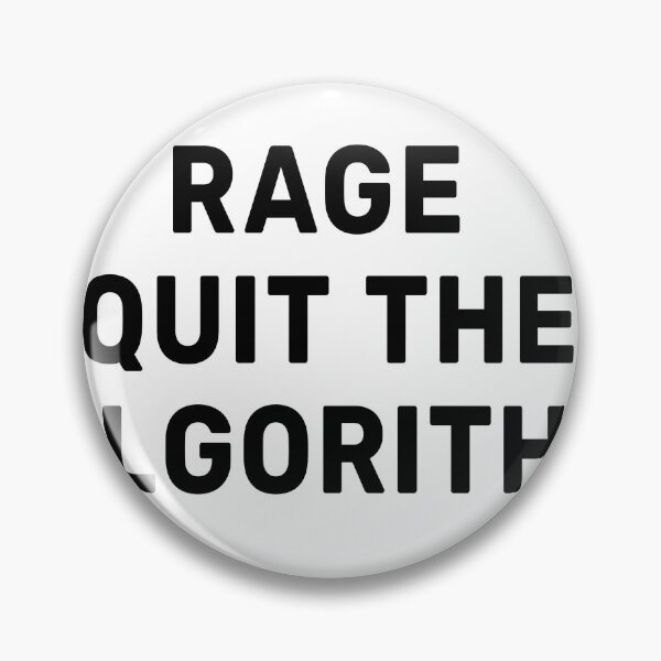 Item preview, RAGE QUIT THE ALGORITHM — Tech/AI Pun Typography T-Shirt • Clean Mono/Sans Grid • Programmer Humor Statement Tee designed and sold by DavidMay.