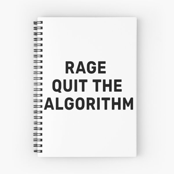 Item preview, RAGE QUIT THE ALGORITHM — Tech/AI Pun Typography T-Shirt • Clean Mono/Sans Grid • Programmer Humor Statement Tee designed and sold by DavidMay.