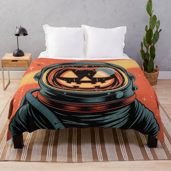 Item preview, Cosmic Halloween • 70s Space Pumpkin Retro designed and sold by Blok45.