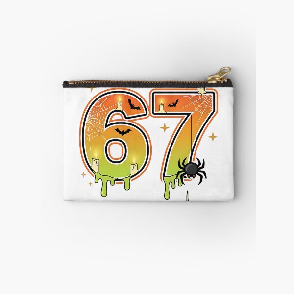Item preview, Halloween 67 Number Spooky Pumpkin Spider Web Bat Candle Design designed and sold by ArtDesignTp.