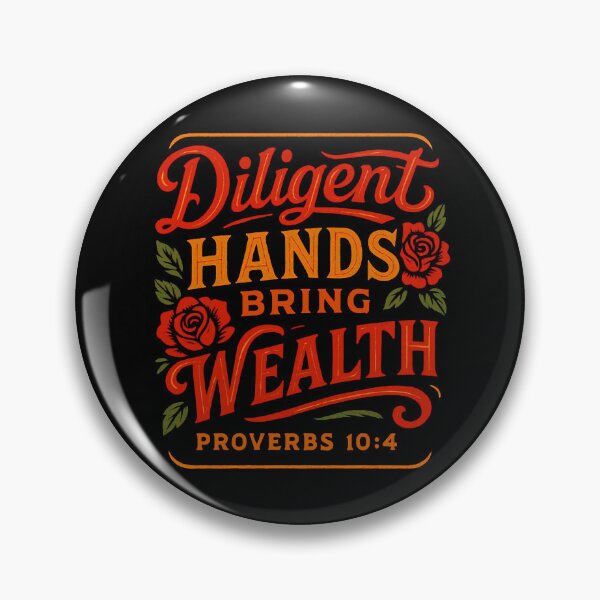 Item preview, Proverbs 10:4 Diligent Hands Bring Wealth designed and sold by plushism.