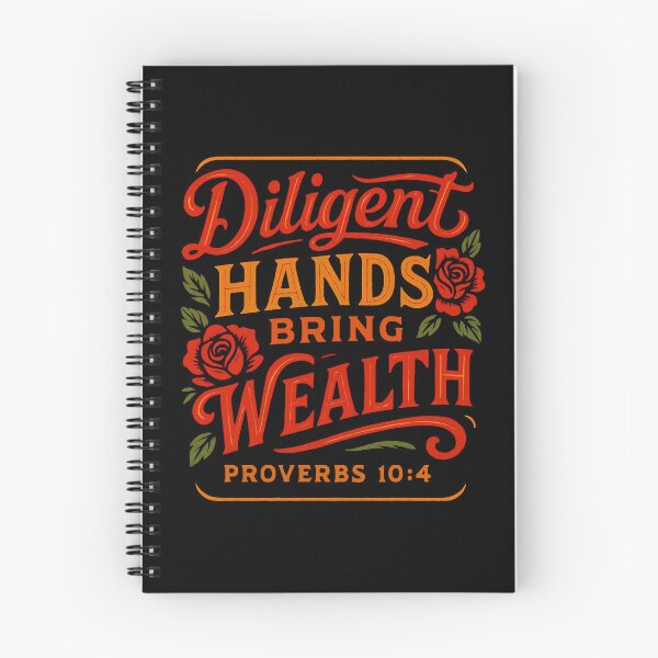 Item preview, Proverbs 10:4 Diligent Hands Bring Wealth designed and sold by plushism.