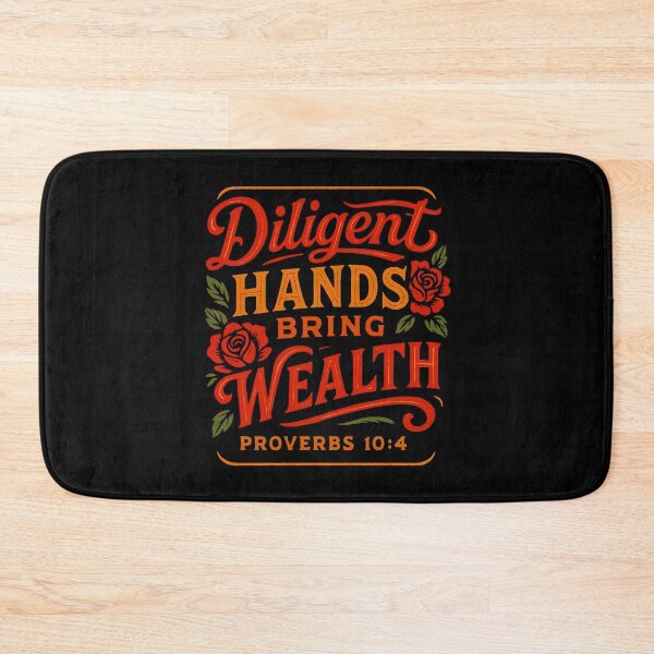 Item preview, Proverbs 10:4 Diligent Hands Bring Wealth designed and sold by plushism.