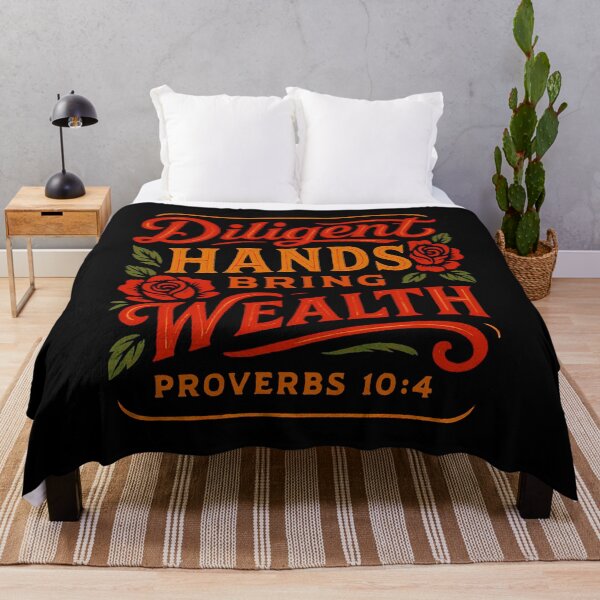 Item preview, Proverbs 10:4 Diligent Hands Bring Wealth designed and sold by plushism.