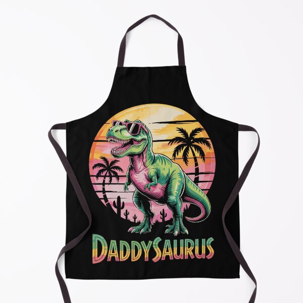 Item preview, Daddysaurus T-Rex with Sunglasses Standing in Front of a Sunset designed and sold by 89BLACK.