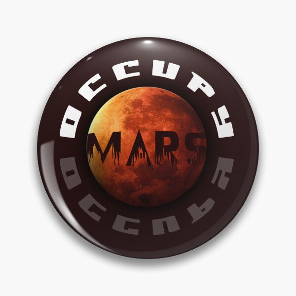 Item preview, Occupy Mars Planet Design with Bold Typography designed and sold by ArtimShop.