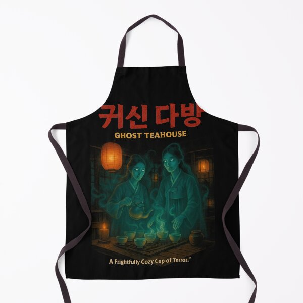 Item preview, Ghost Teahouse – Korean Retro Horror Movie Poster, Vintage Halloween Haunted Spirit Aesthetic designed and sold by DreamCraze.