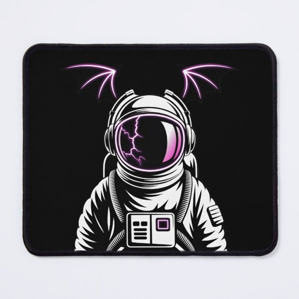 Item preview, Astronaut with Bat Headphones – Halloween Neon Hip-Hop Space Design designed and sold by ColorSplash123.