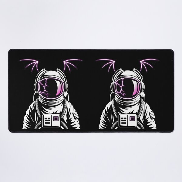 Item preview, Astronaut with Bat Headphones – Halloween Neon Hip-Hop Space Design designed and sold by ColorSplash123.