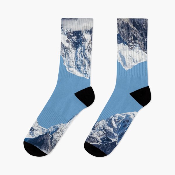 Item preview, Surreal symmetry snowy mountains reflection art designed and sold by Cre8Gift.