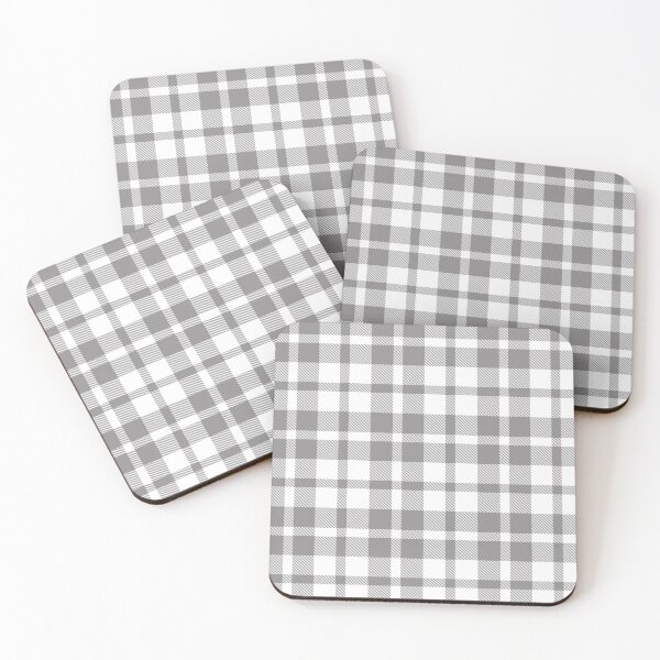 Item preview, Grey White Flannel Twill Plaid Design  designed and sold by PatternTitan.