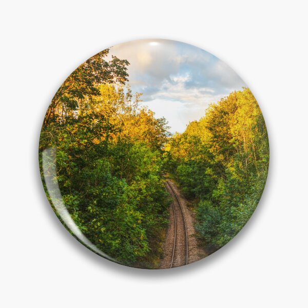 Item preview, Skipton, Airedale Line Railway Path Through Lush Forest designed and sold by Paul Thompson Photography.