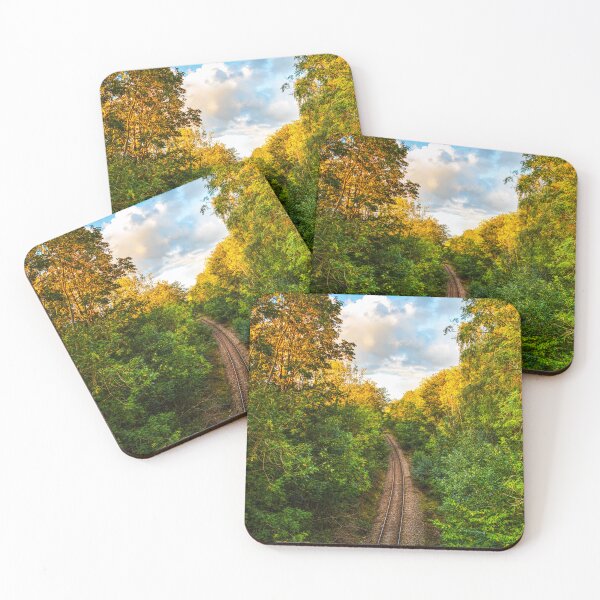 Item preview, Skipton, Airedale Line Railway Path Through Lush Forest designed and sold by Paul Thompson Photography.