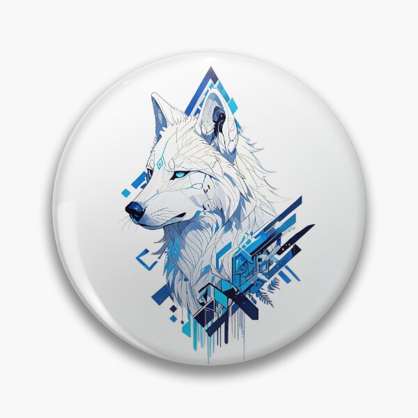 Item preview, Celestial Ice Wolf – Geometric Spirit Animal designed and sold by Dyan4.