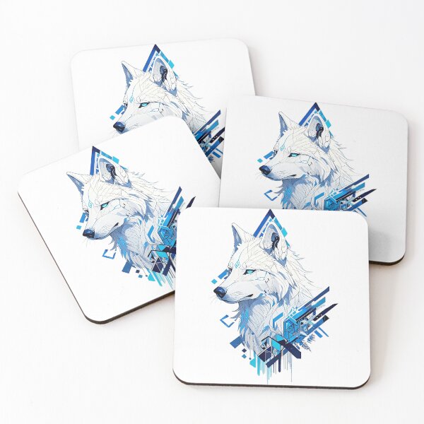 Item preview, Celestial Ice Wolf – Geometric Spirit Animal designed and sold by Dyan4.