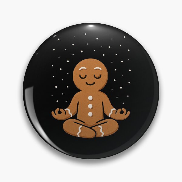 Item preview, Meditating Christmas Zen Meditation Gingerbread Man Women designed and sold by BlueBerry-Pengu.