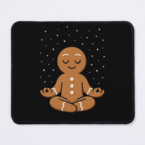 Item preview, Meditating Christmas Zen Meditation Gingerbread Man Women designed and sold by BlueBerry-Pengu.