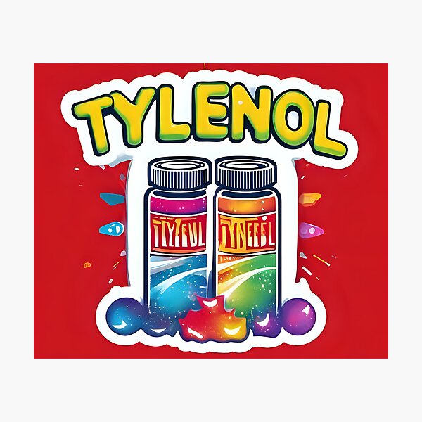 Item preview, Tylenol Sticker – Funny Medicine Parody Art | Pop Culture Humor | Cool Pharmacy Gift for Nurses, Doctors & Patients designed and sold by SassyArtist9006.