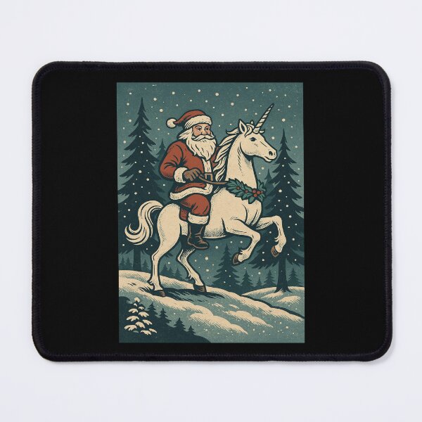 Item preview, Santa Riding Unicorn Men Women Christmas Unicorn designed and sold by BlueBerry-Pengu.
