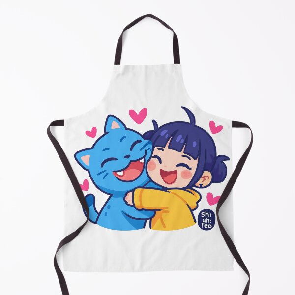 Item preview, Kpop Demon Hunters Blue Cat Hugging Chibi Girl designed and sold by nighto-0W.