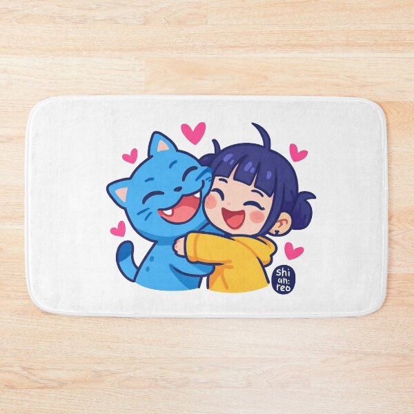 Item preview, Kpop Demon Hunters Blue Cat Hugging Chibi Girl designed and sold by nighto-0W.