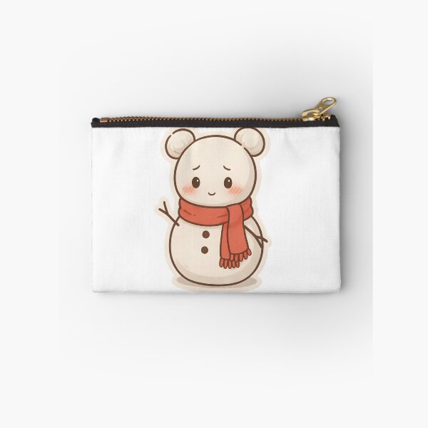 Item preview, Shy Kawaii Snowman with Space Buns designed and sold by OsasChild.