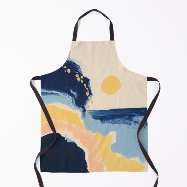 Item preview, Minimalist Sea Gold Sun designed and sold by ArtHouseNiklas.