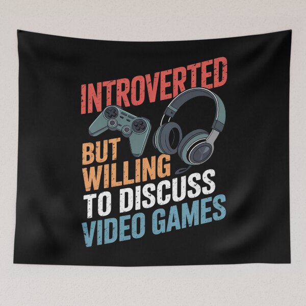Item preview, Introverted Video Games Gamer designed and sold by LunaCrazeArt.