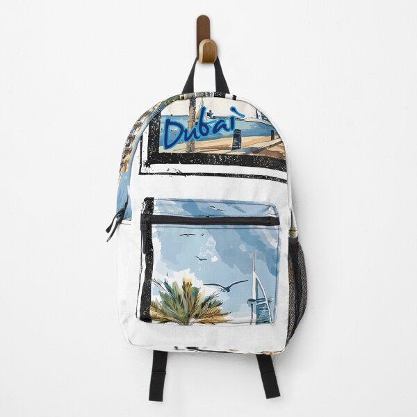 Item preview, Dubai Skyline Illustration – Burj Al Arab & Modern Cityscape Art designed and sold by DesignArtist.ia.