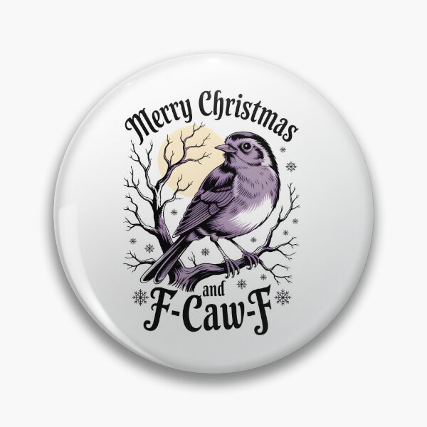Item preview, Merry Christmas and F-Caw-F Robin designed and sold by Gear Camel.