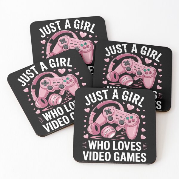 Item preview, Just A Girl Who Loves Video Games Gamer designed and sold by LunaCrazeArt.