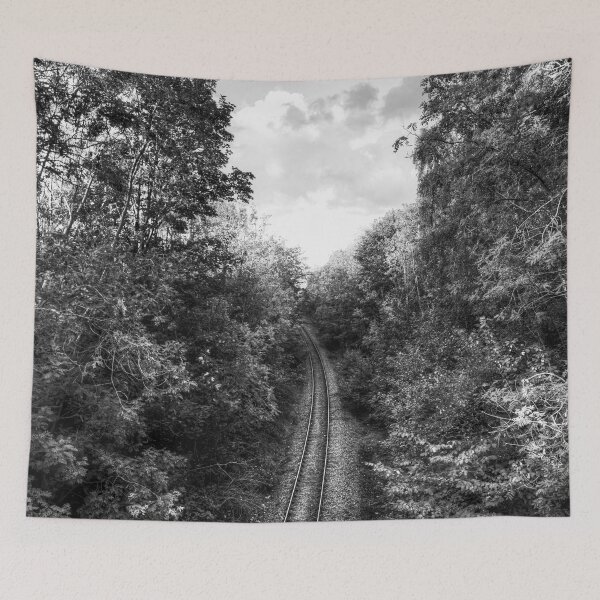 Item preview, Skipton, Airedale Line Railway Through Dense Forest designed and sold by Paul Thompson Photography.