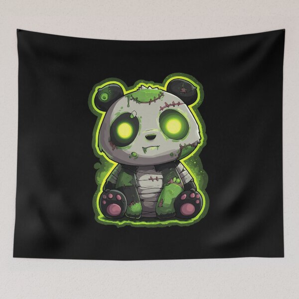 Item preview, Halloween Zombie Panda Design – Cute Scary Cartoon Bear designed and sold by Meiersbeste.