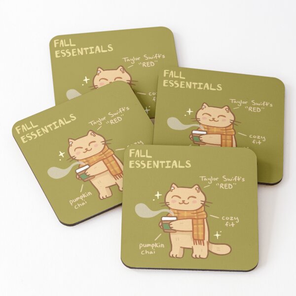 Item preview, Fall Essentials Cozy Cat Coffee designed and sold by Oniyasha.