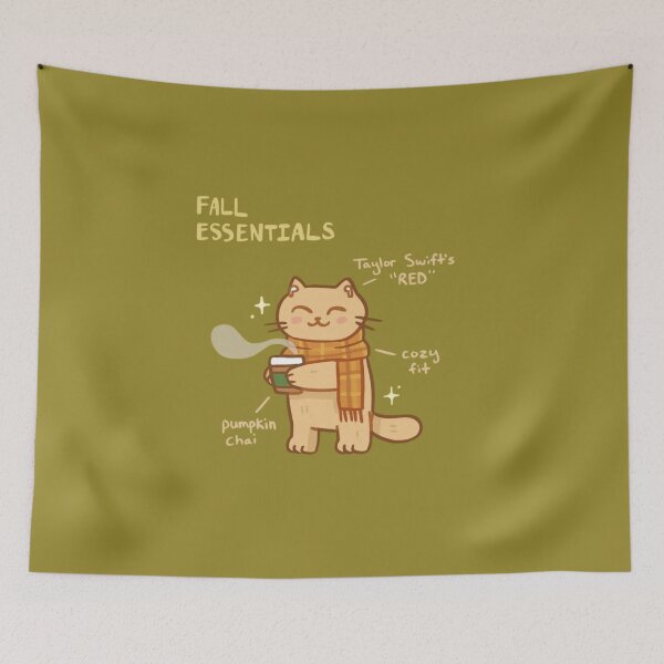 Item preview, Fall Essentials Cozy Cat Coffee designed and sold by Oniyasha.
