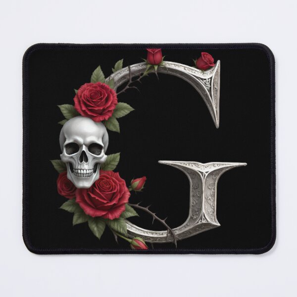 Item preview, G, Ornate Skull Halloween Letters, Gothic Font, Halloween Alphabet Print, Spooky Letters for Hoodie & Merch designed and sold by TheGaliyaStudio.