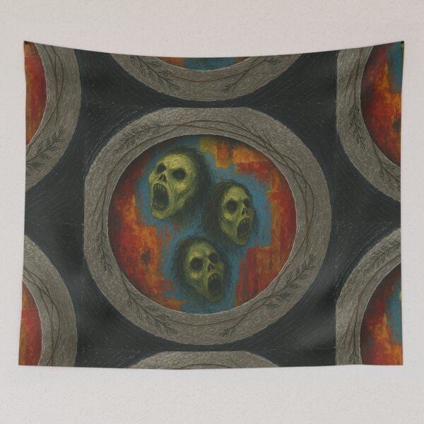 Item preview, Haunted Mirror's Screaming Souls - Spooky Art designed and sold by Smart-Lizard.